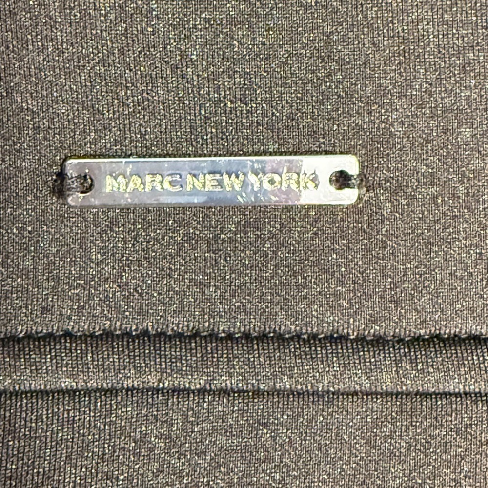 Marc New York Womens Black Asymmetrical Zip Moto Vest Stretch Size Medium - Picture 8 of 8
